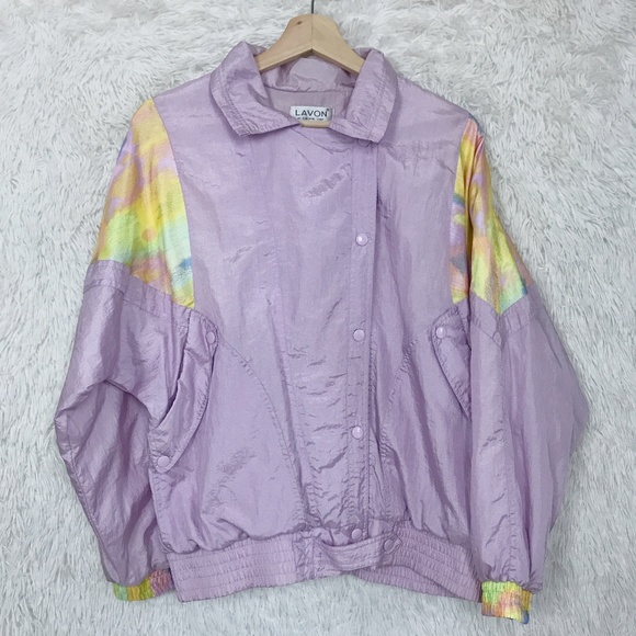 Lavon Jackets & Blazers - Lavon | Vintage Purple Windbreaker Jacket Medium
